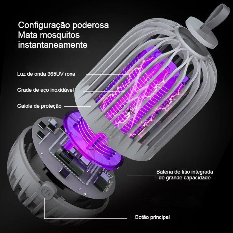 Lâmpada de controle de pragas (SEM BATERIA)