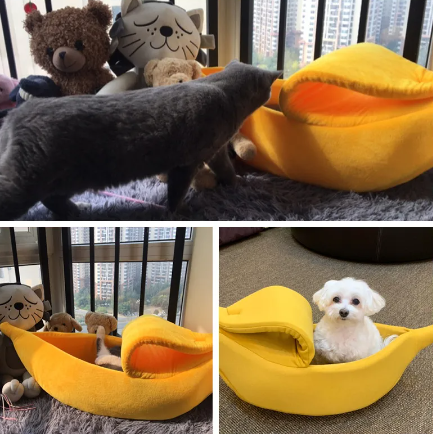 Cama banana para pets